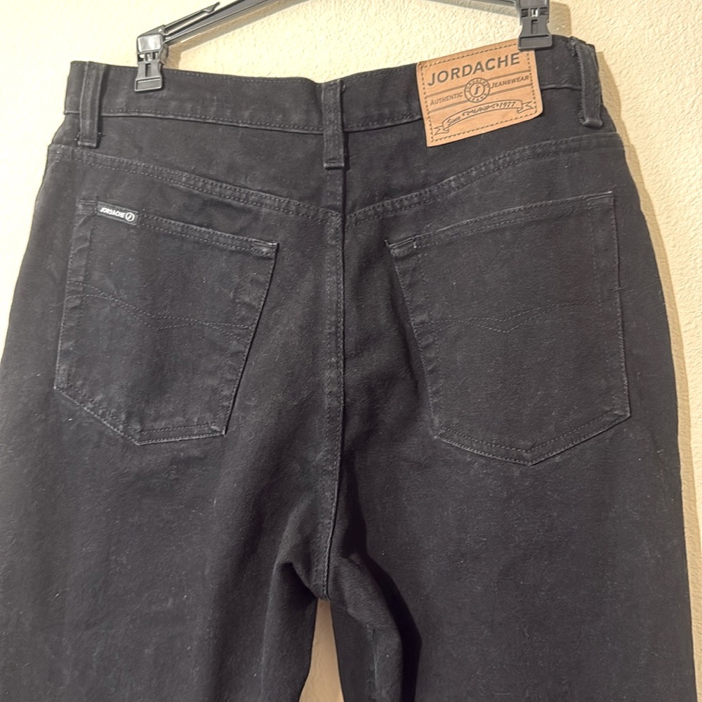 Black vintage Jordache high rise straight jeans